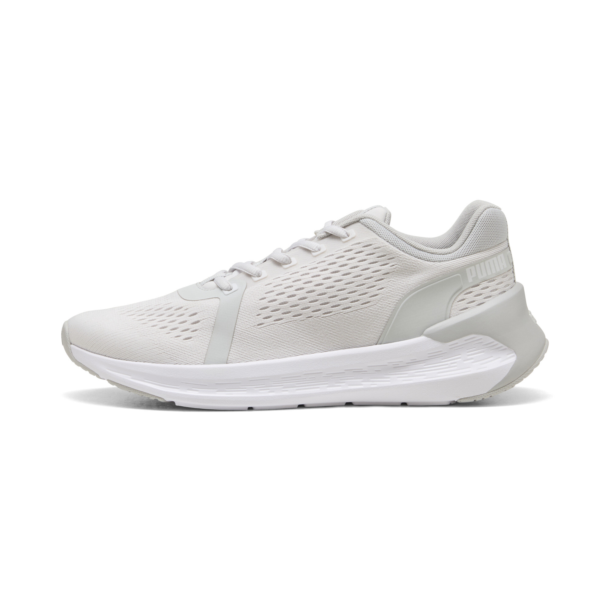 Puma SOFTRIDE Symmetry Laufschuhe Unisex | Mit Plain | Feather Gray/Cool Light Gray/White | Größe: 40