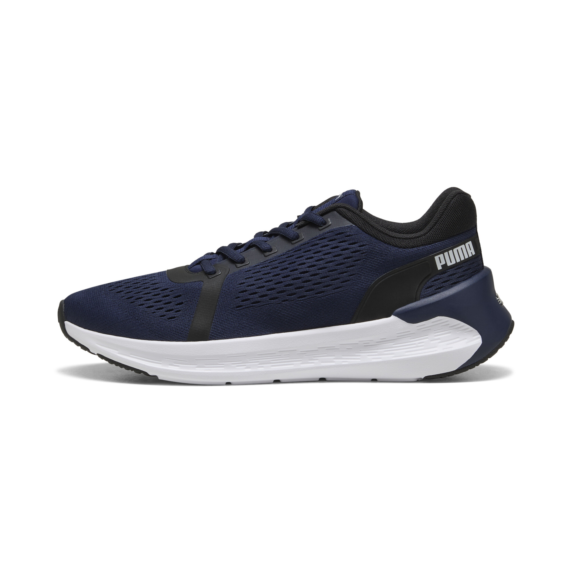 Puma SOFTRIDE Symmetry Laufschuhe Unisex | Mit Plain | Navy/Black/White | Größe: 42.5