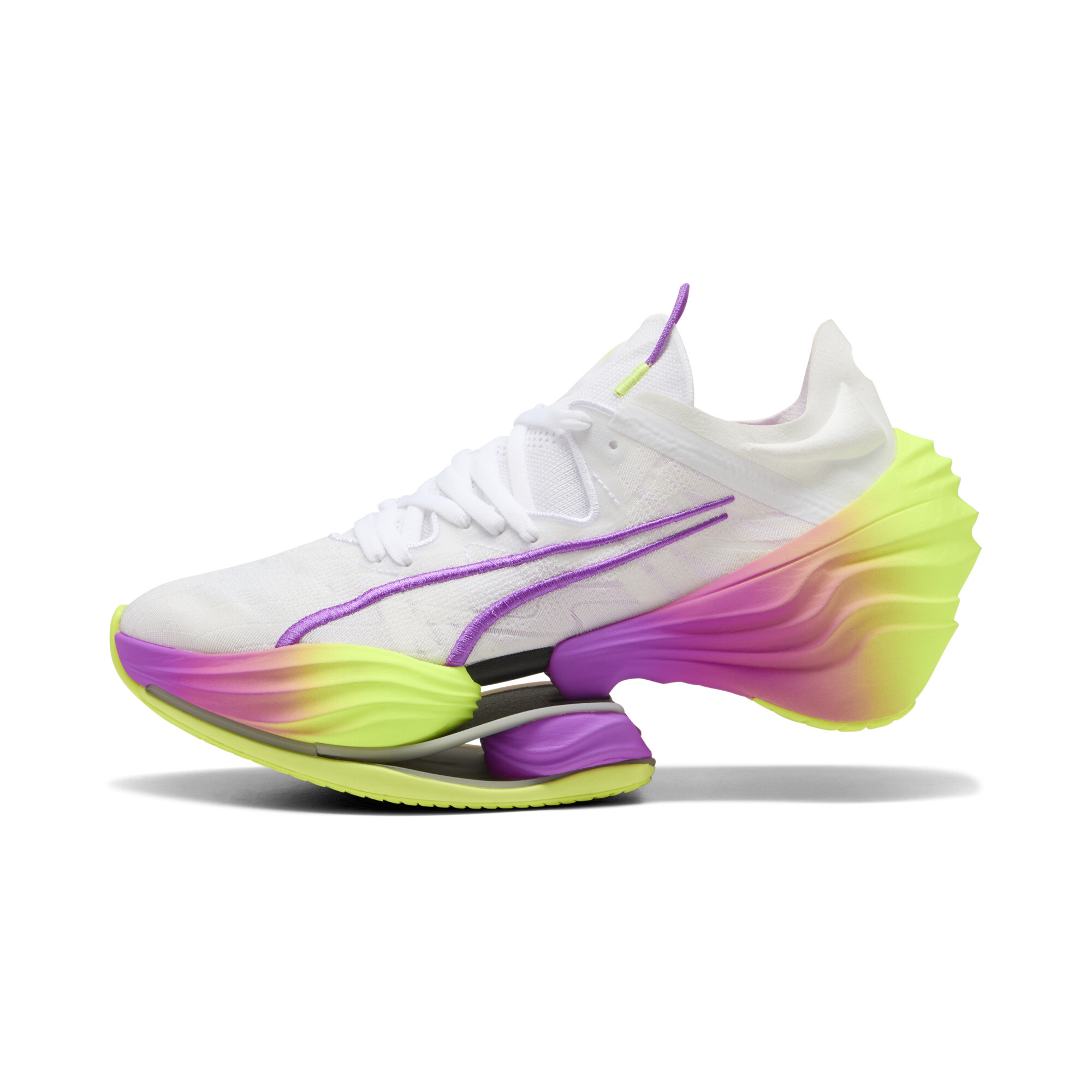 Puma FAST-RB NITRO™ Elite LD Laufschuhe Herren | White/Yellow Alert/Pure Magenta | Größe: 48.5