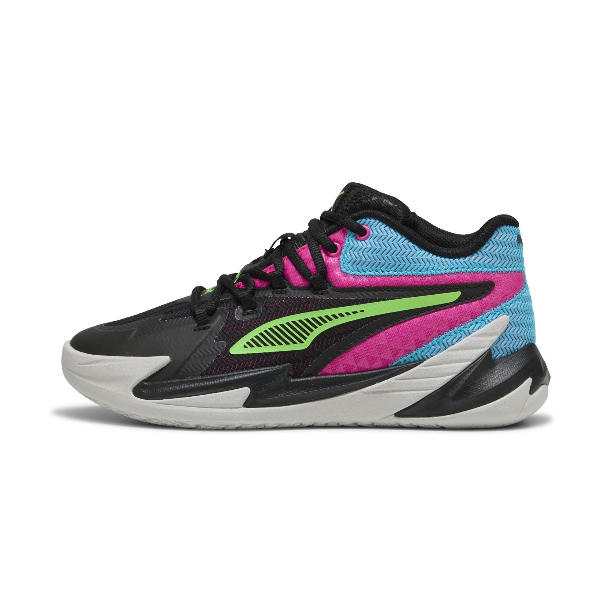 Puma The Dagger Basketballschuhe Teenager Für Für Kinder | Mit Plain | Black/Pink Pes | Größe: 37