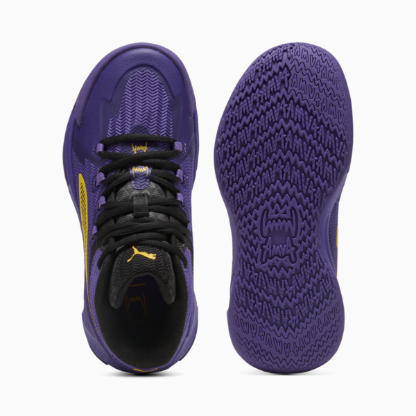 The Dagger Basketball Shoes Youth, PUMA Black-Team Violet, large-MEX