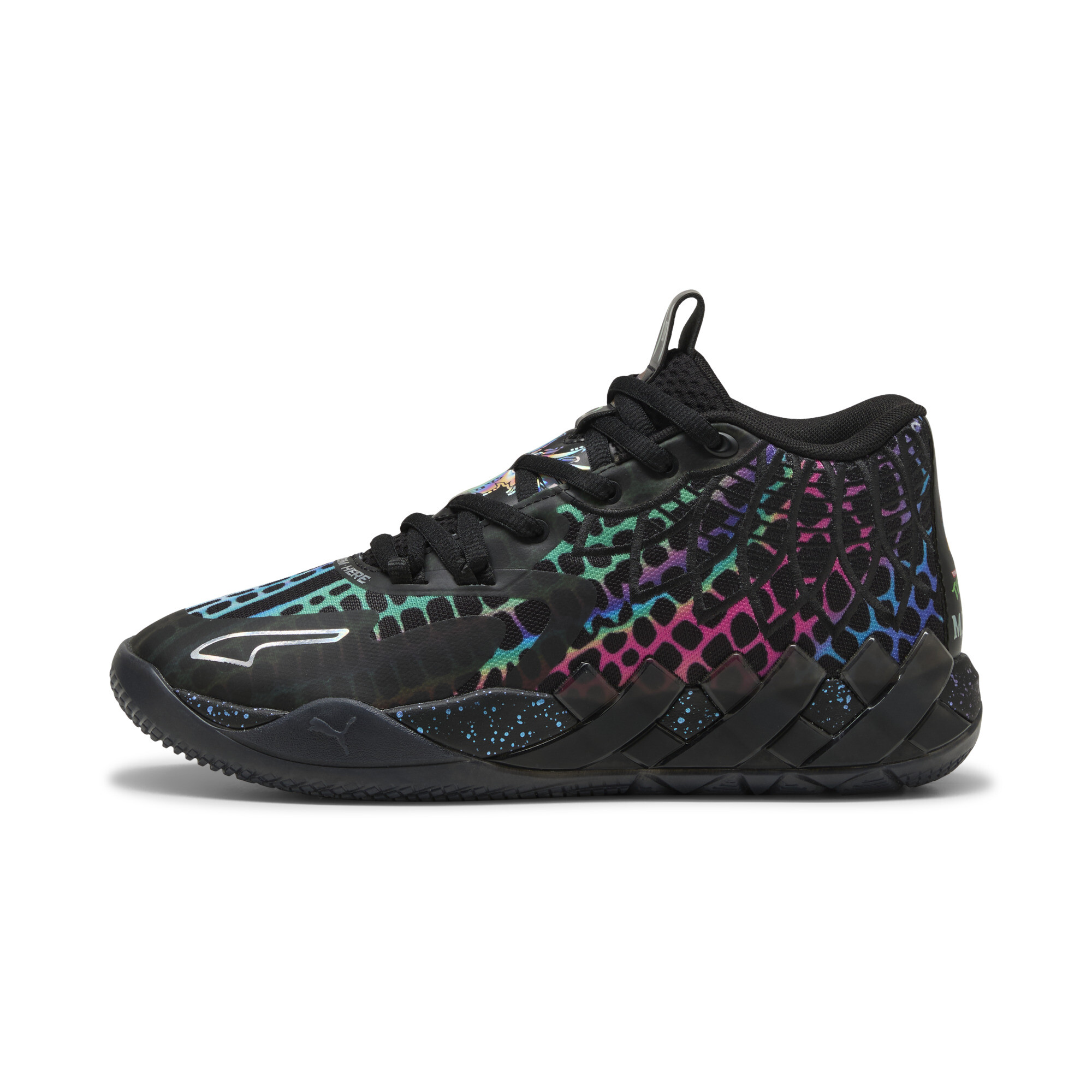 Puma HOOPS x TMNT MB.01 Baxter Stockman Basketballschuhe Unisex | Mit Colorful | Black/Red | Größe: 42.5