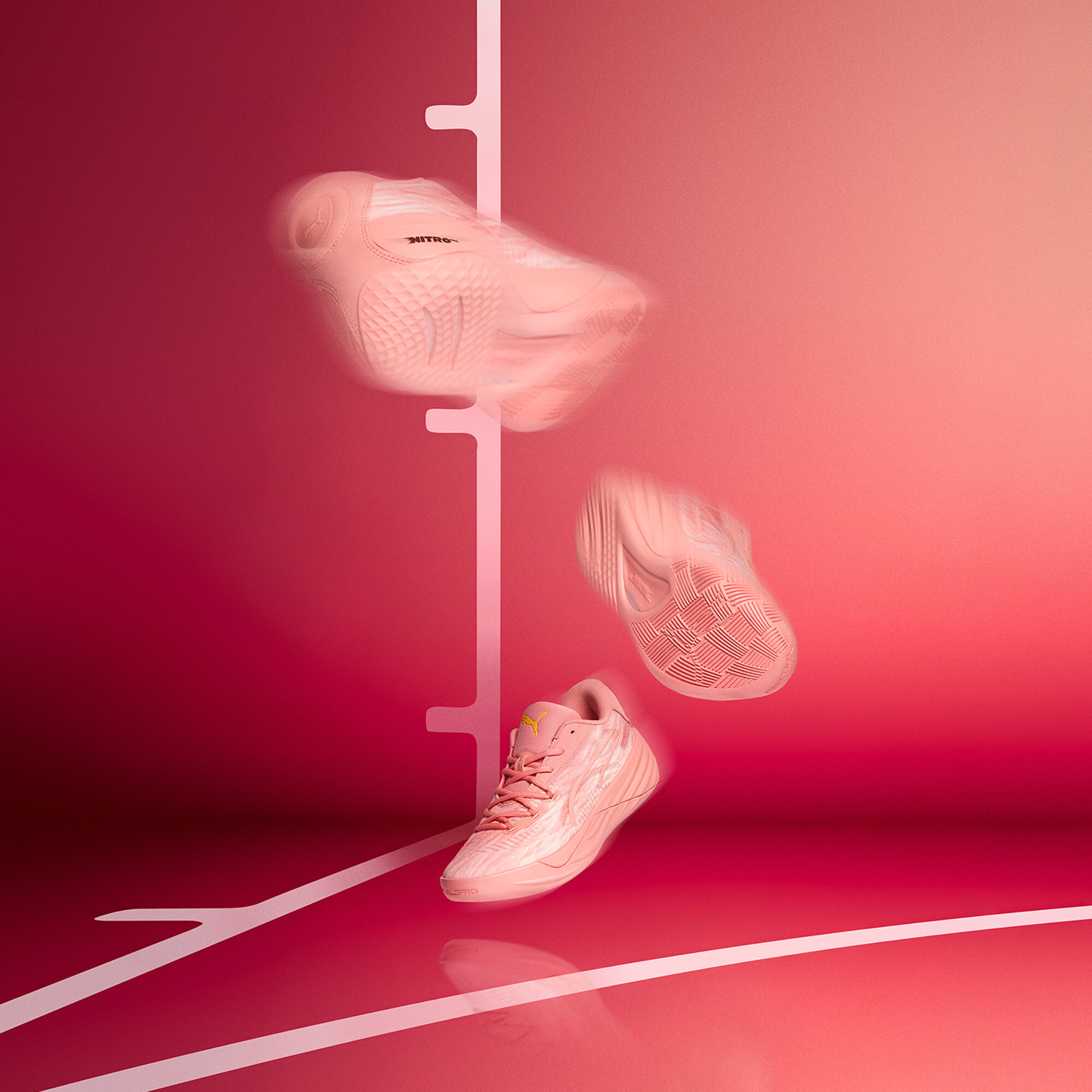 PUMA All-Pro NITRO™ Dress Code uniseks basketbalschoenen voor Dames, Roze