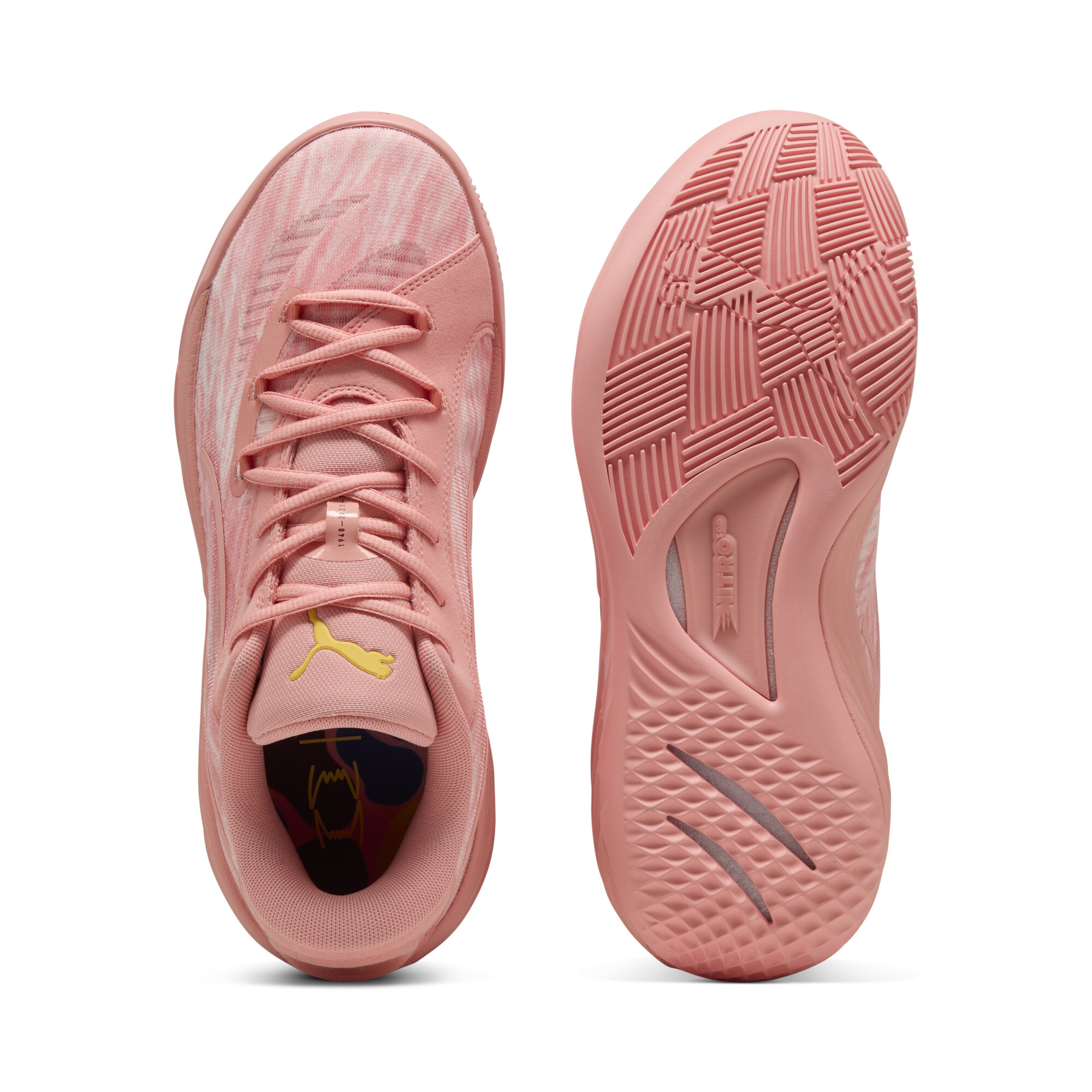 PUMA All-Pro NITROâ¢ Dress Code uniseks basketbalschoenen, Roze, Maat 51 thumbnail 5