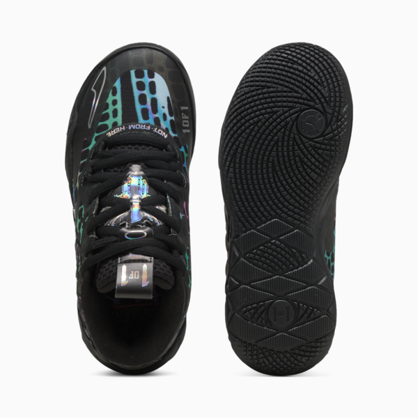 PUMA HOOPS x TNMT MB.01 Baxter Stockman Basketball Shoes Youth, PUMA Black-PUMA Red, large-MEX