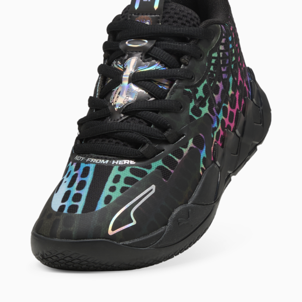 PUMA HOOPS x TNMT MB.01 Baxter Stockman Basketball Shoes Youth, PUMA Black-PUMA Red, large-MEX