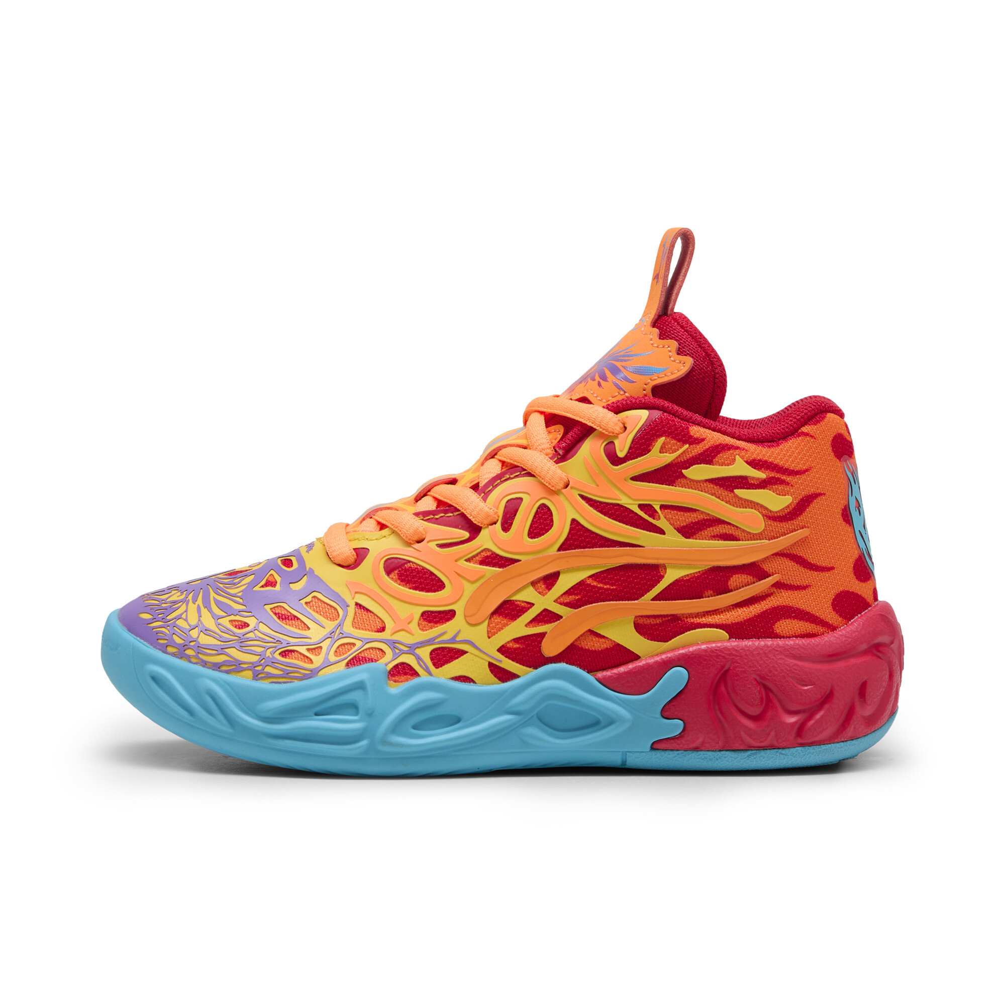 Puma MB.04 Phoenix Basketballschuhe Kinder | Red/Orange Glow/Orange Pes | Größe: 34