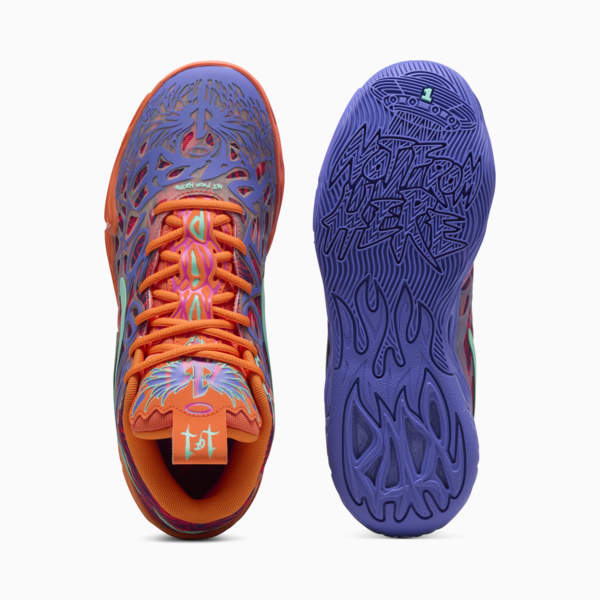 MB.04 Creativity Basketball Shoes Unisex, Dark Amethyst-Orange Glow-Poison Pink-Electric Peppermint, large-MEX