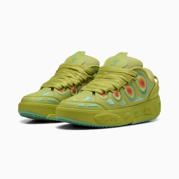 PUMA HOOPS x LAFRANCÉ Heatmap Sneakers Unisex, Sea Kelp-Jade Frost, large-MEX