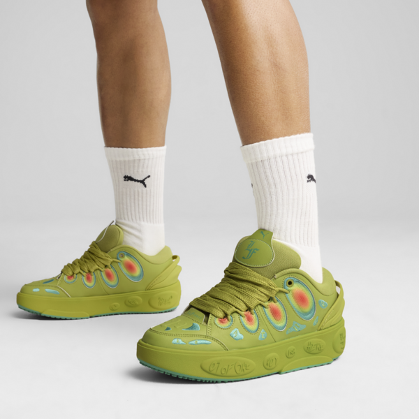 PUMA HOOPS x LAFRANCÉ Heatmap Sneakers Unisex, Sea Kelp-Jade Frost, large-MEX