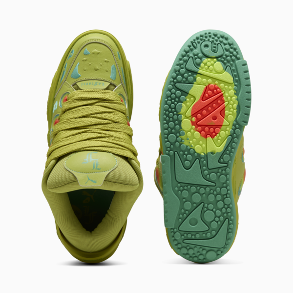 PUMA HOOPS x LAFRANCÉ Heatmap Sneakers Unisex, Sea Kelp-Jade Frost, large-MEX