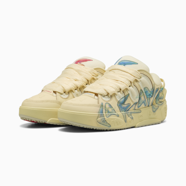 Zapatillas PUMA HOOPS x LAFRANCÉ Airbrush, Creamy Vanilla-Desert Dust, large-ARG