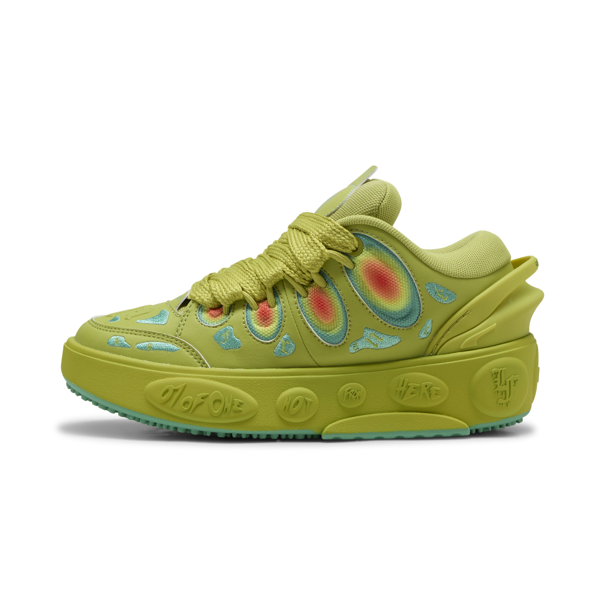 PUMA LaFrancé Heatmap Big Kids' Sneakers in Green, Size 6