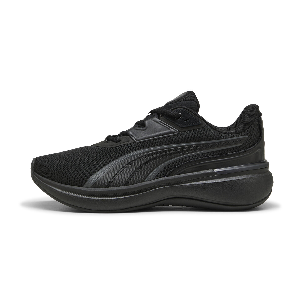 Softride Exo Sneakers Unisex in Black/Cool Dark Gray by PUMA, UK 8.5