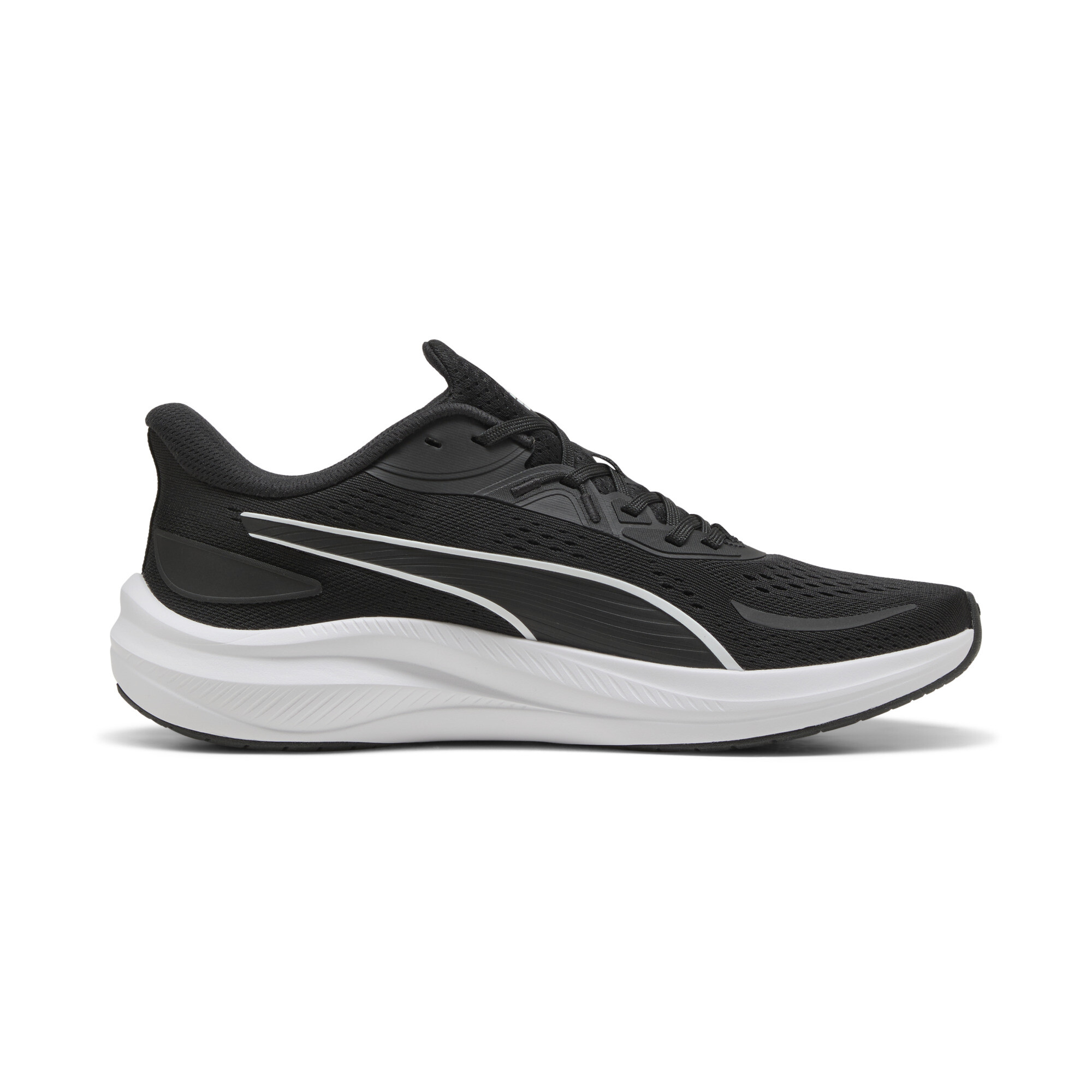 PUMA Skyrocket Lite 2 uniseks hardloopschoenen, Zwart/Wit/Zilver, Maat 37 thumbnail 3