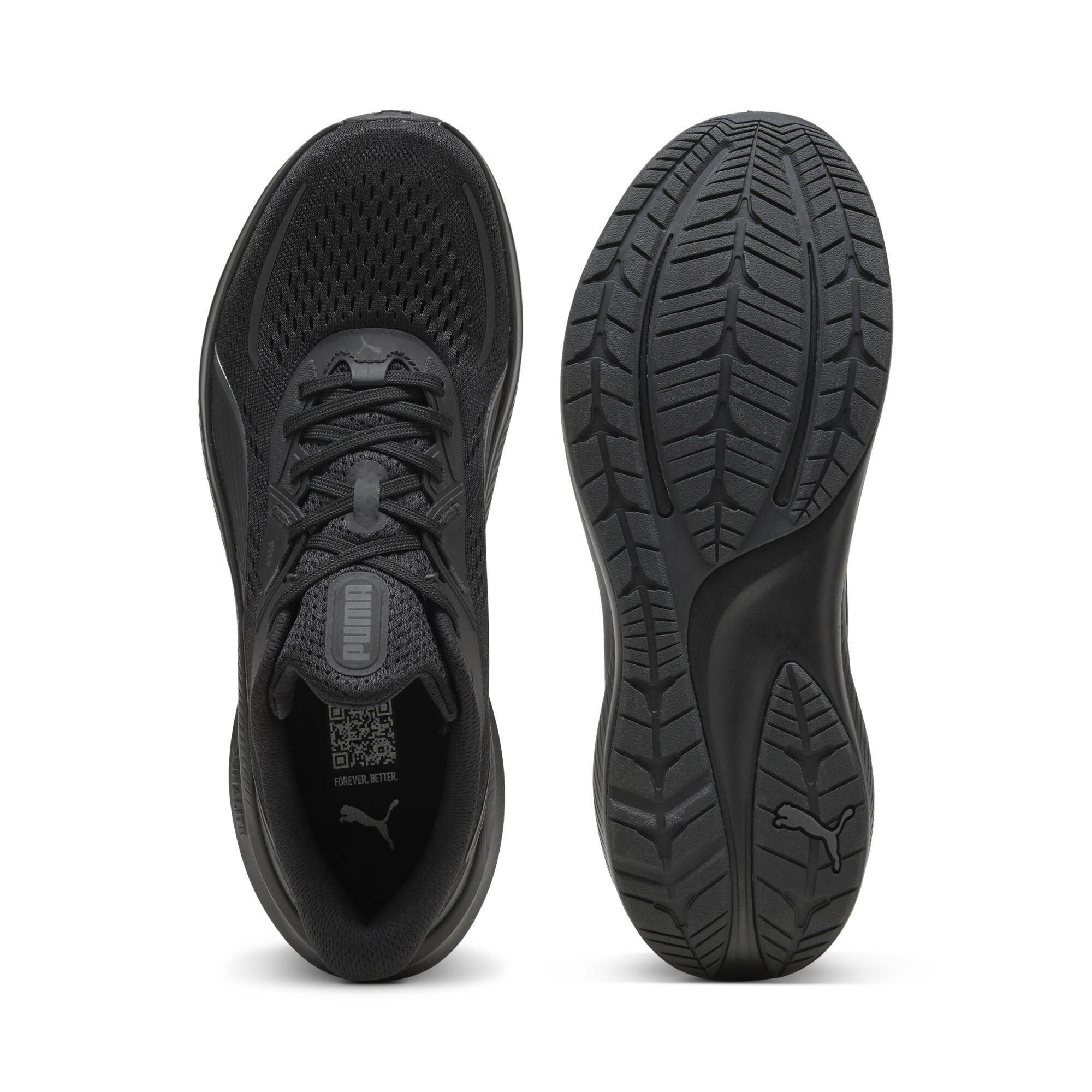 PUMA Skyrocket Lite 2 uniseks hardloopschoenen, Zwart/Zilver, Maat 43 thumbnail 4