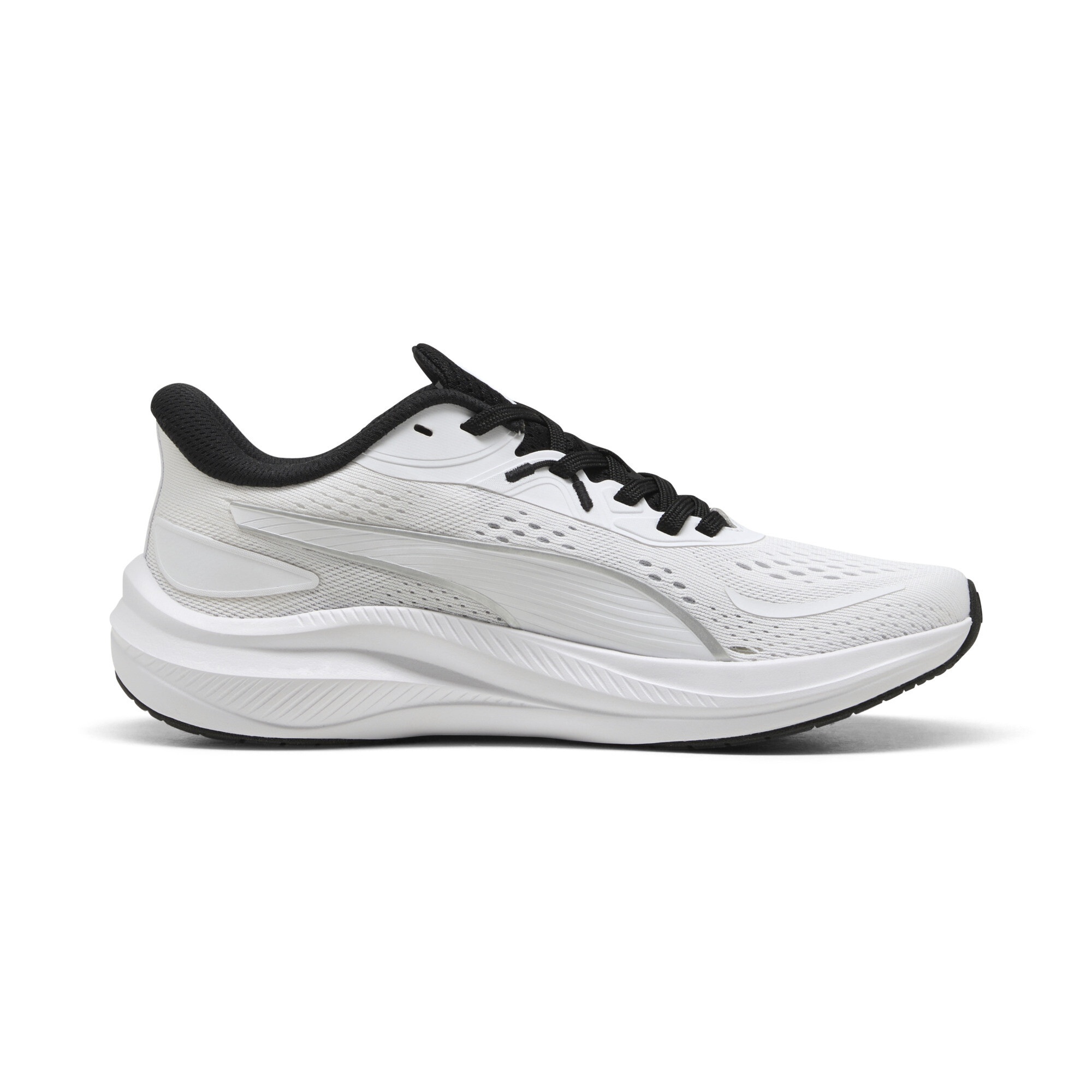 PUMA Skyrocket Lite 2 uniseks hardloopschoenen, Zwart/Wit/Zilver, Maat 47 thumbnail 3