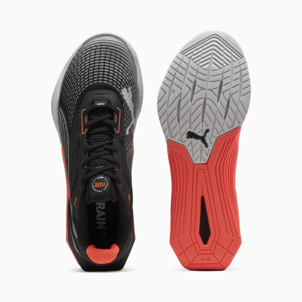 Fuse 4.0 Sneakers Unisex, PUMA Black-PUMA White-Glowing Red-Gray Echo, large-ZAF