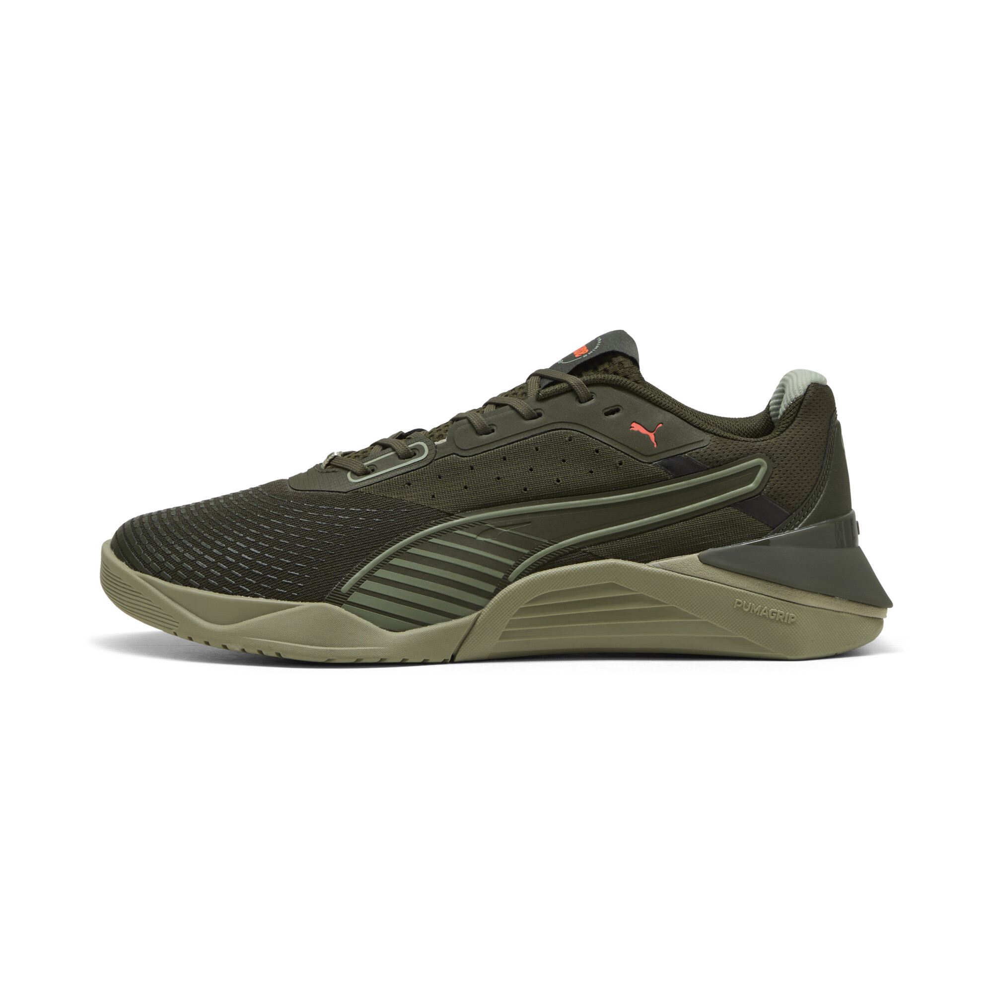 PUMA Fuse 4.0 Sneakers in Olive Green/Lux Army/Glowing Red - 311733_02
