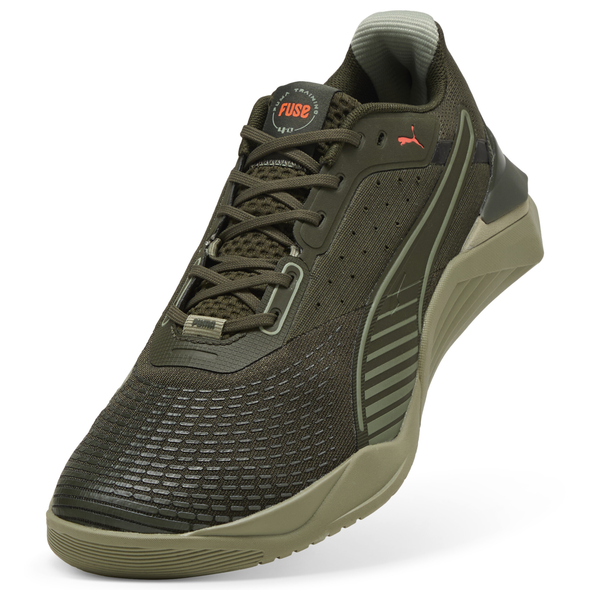 PUMA Fuse 4.0 sneakers uniseks, Groen/Rood, Maat 44 thumbnail 2