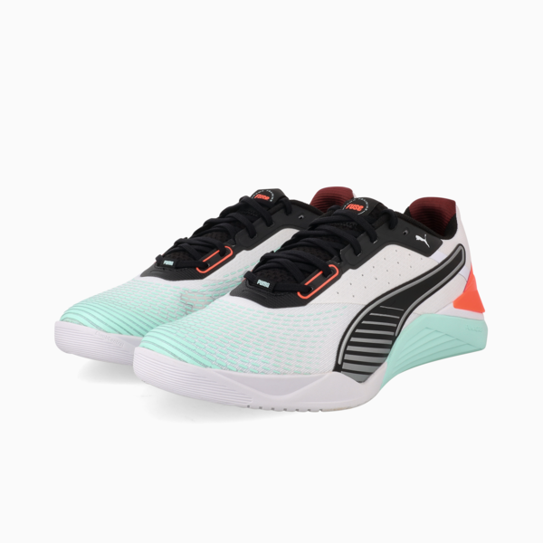 Fuse 4.0 Sneakers Unisex, PUMA White-Mint Melt-Glowing Red-PUMA Black-Ruby Shimmer, large-ZAF