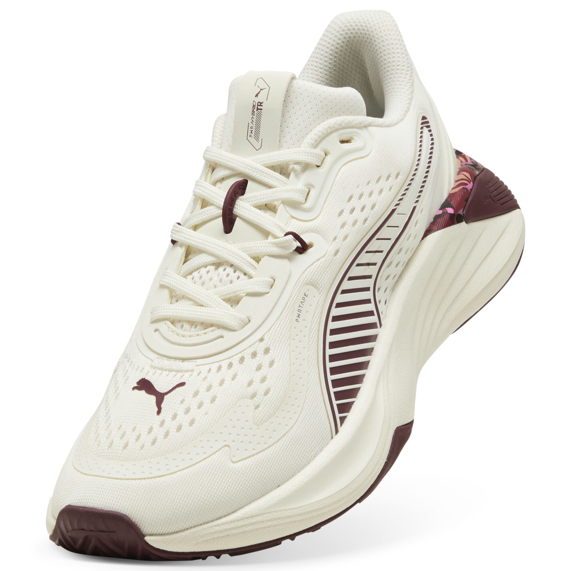 PUMA FLORAL RIBBON PWRHybrid sneakers voor Dames, Wit, Maat 40,5 thumbnail 2