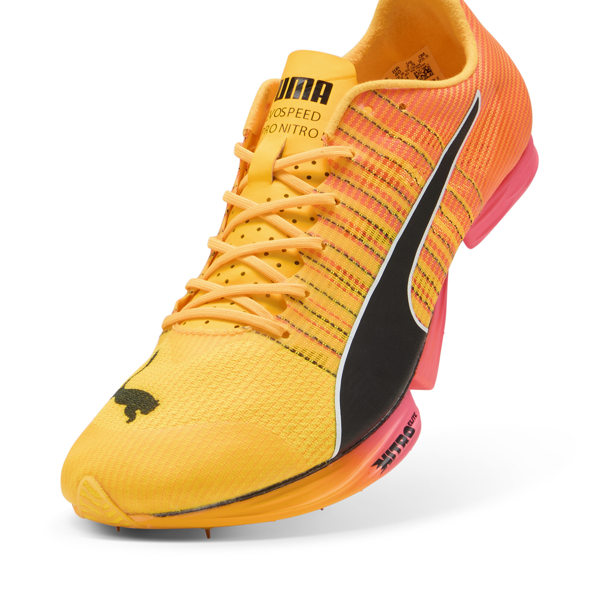 PUMA evoSPEED Fortepro NITRO™ Elite spikes, Zwart, Maat 40 thumbnail 2