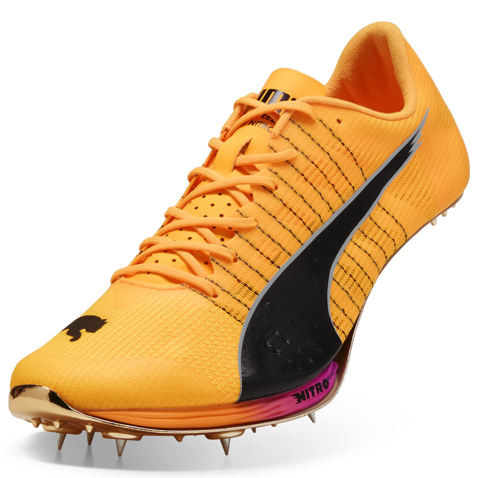 PUMA evoSPEED Sprint NITROâ¢ Elite 2 Spikes uniseks, Zwart, Maat 44,5 thumbnail 2