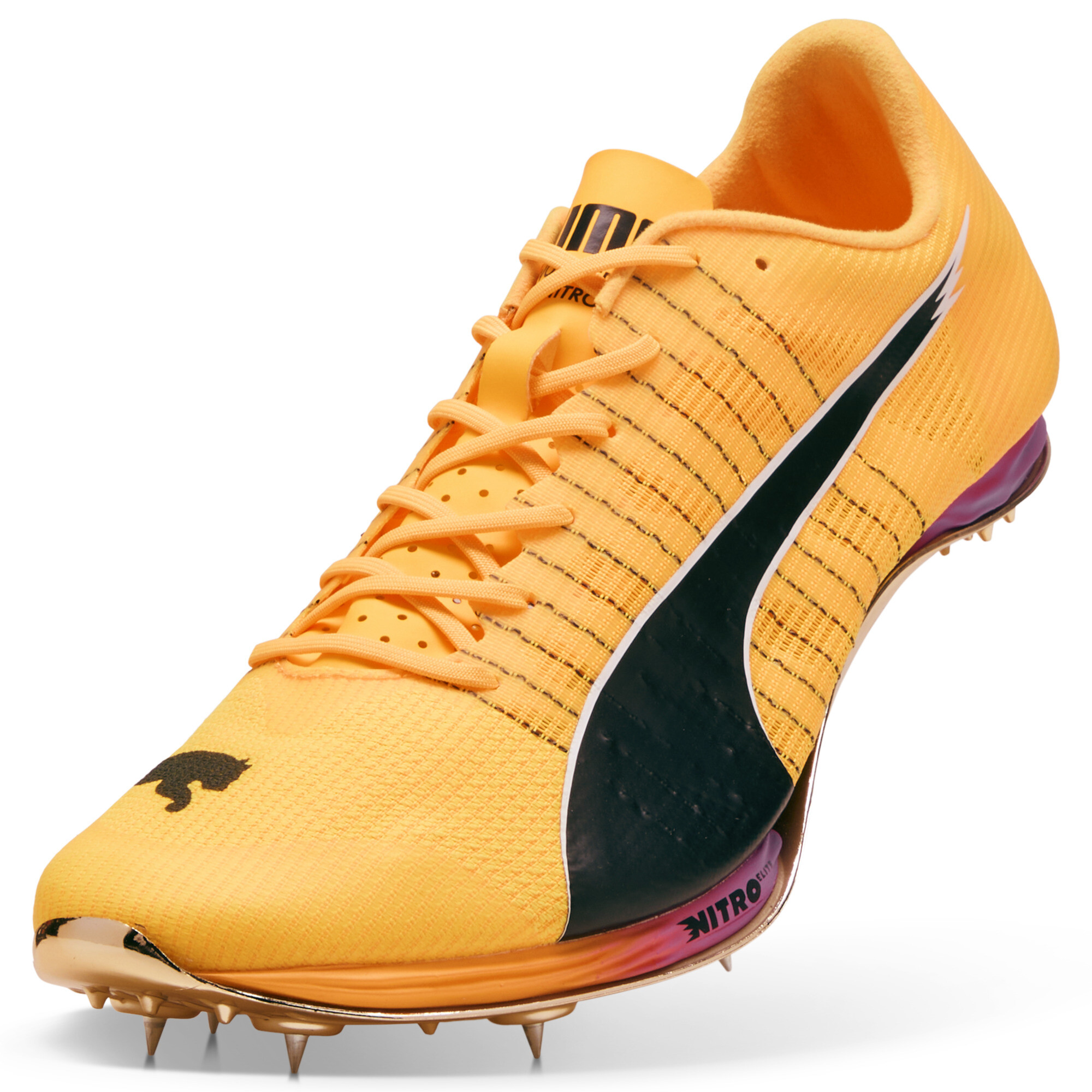 PUMA evoSPEED 400 NITROâ¢ Elite 2 Spikes uniseks, Zwart, Maat 38,5 thumbnail 2