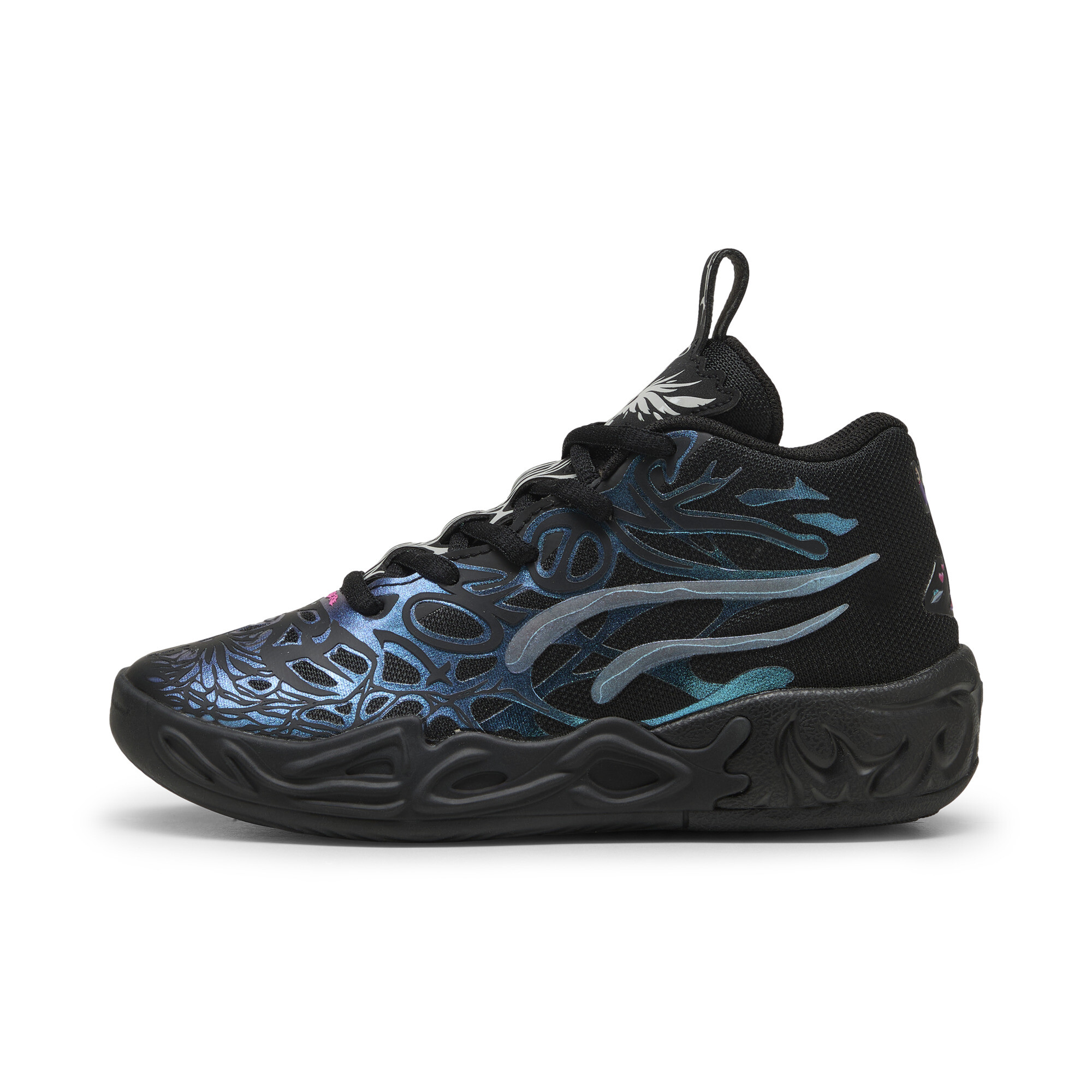 Puma MB.04 Reflection Basketballschuhe Kinder | Black/Ravish | Größe: 32.5