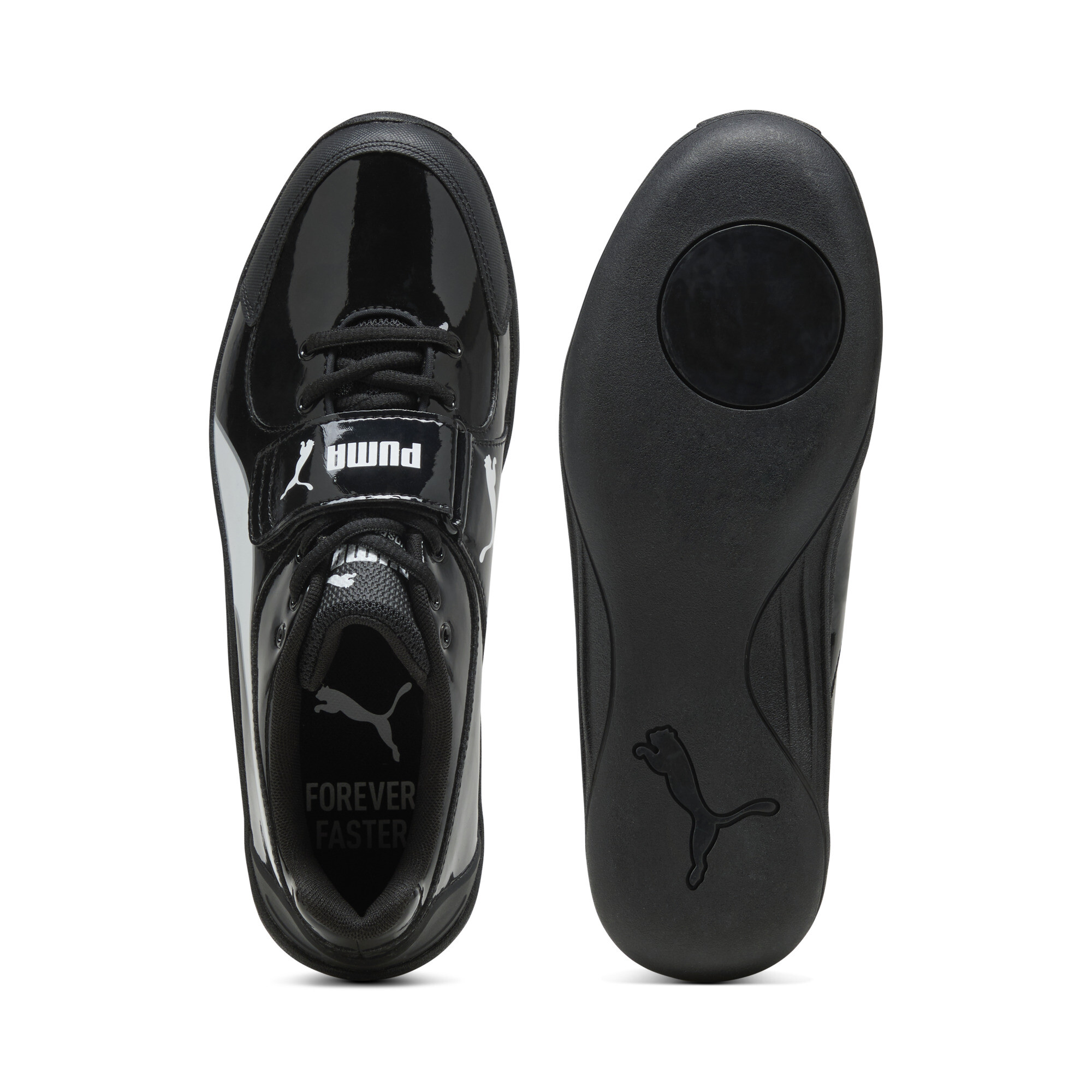 PUMA evoSPEED Throw 10.5 unisex schoenen, Zwart/Wit, Maat 47 thumbnail 4