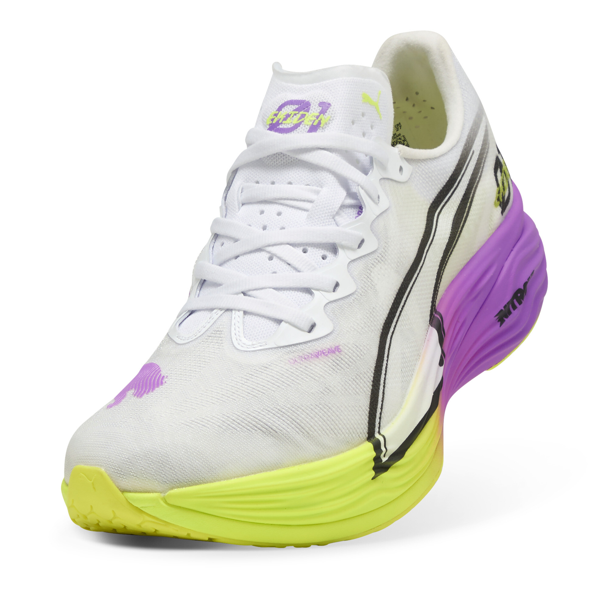 Men's Puma Deviate NITRO™ Elite 3 Ekiden Glow Running Shoes, White, Size 40, Shoes