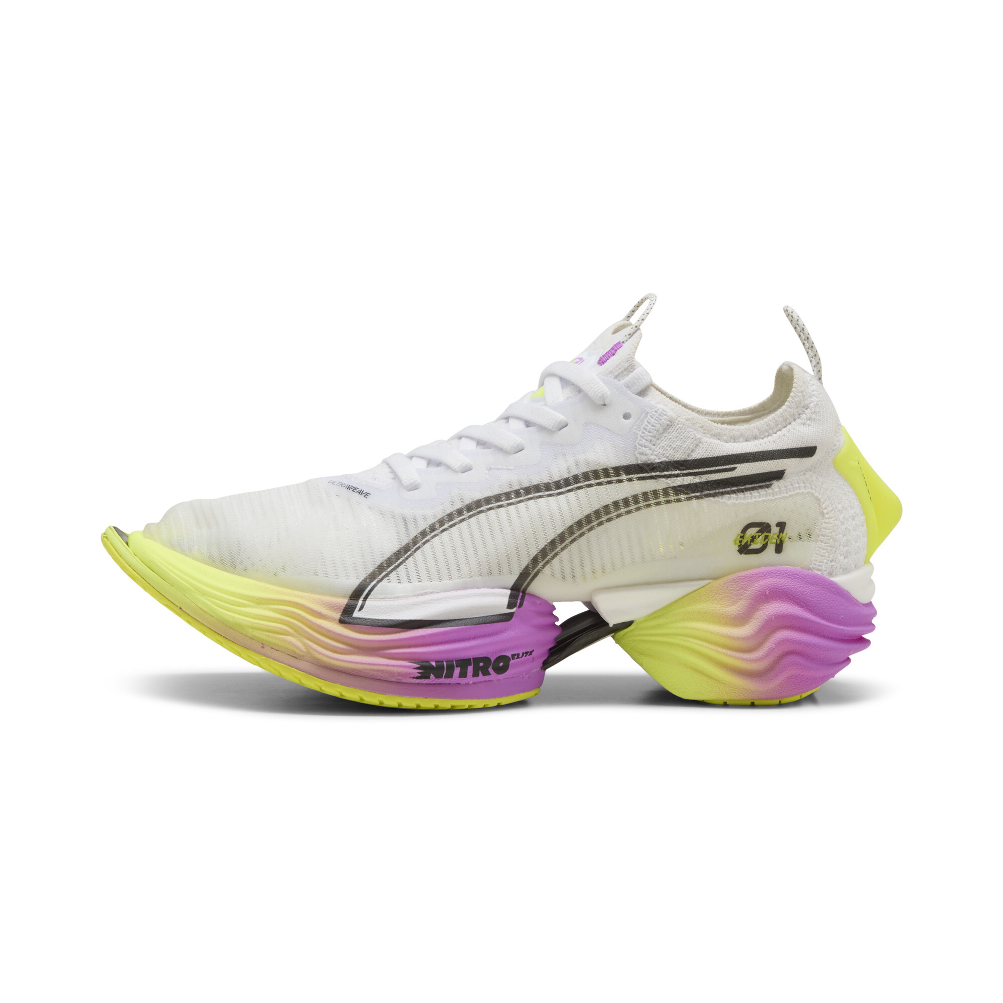 Puma FAST-R NITRO™ Elite 2 Ekiden Glow Laufschuhe Damen | White/Pure Magenta/Yellow Alert | Größe: 37.5