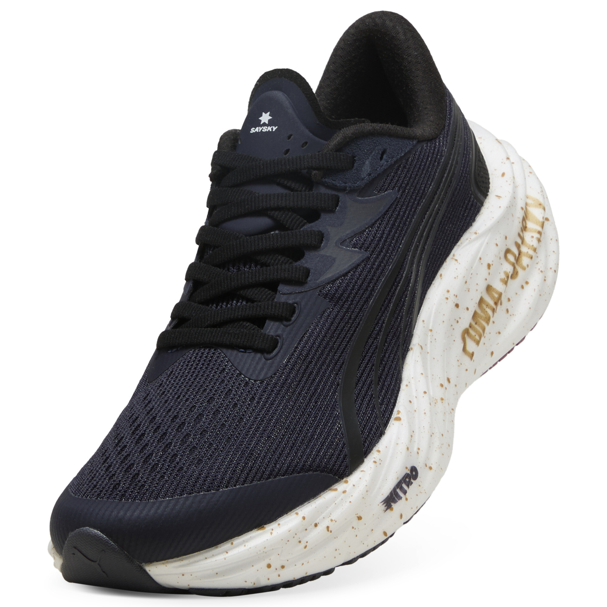 PUMA x SAYSKY Velocity 4 hardloopschoenen voor Dames, Grijs/Rood, Maat 42 thumbnail 3