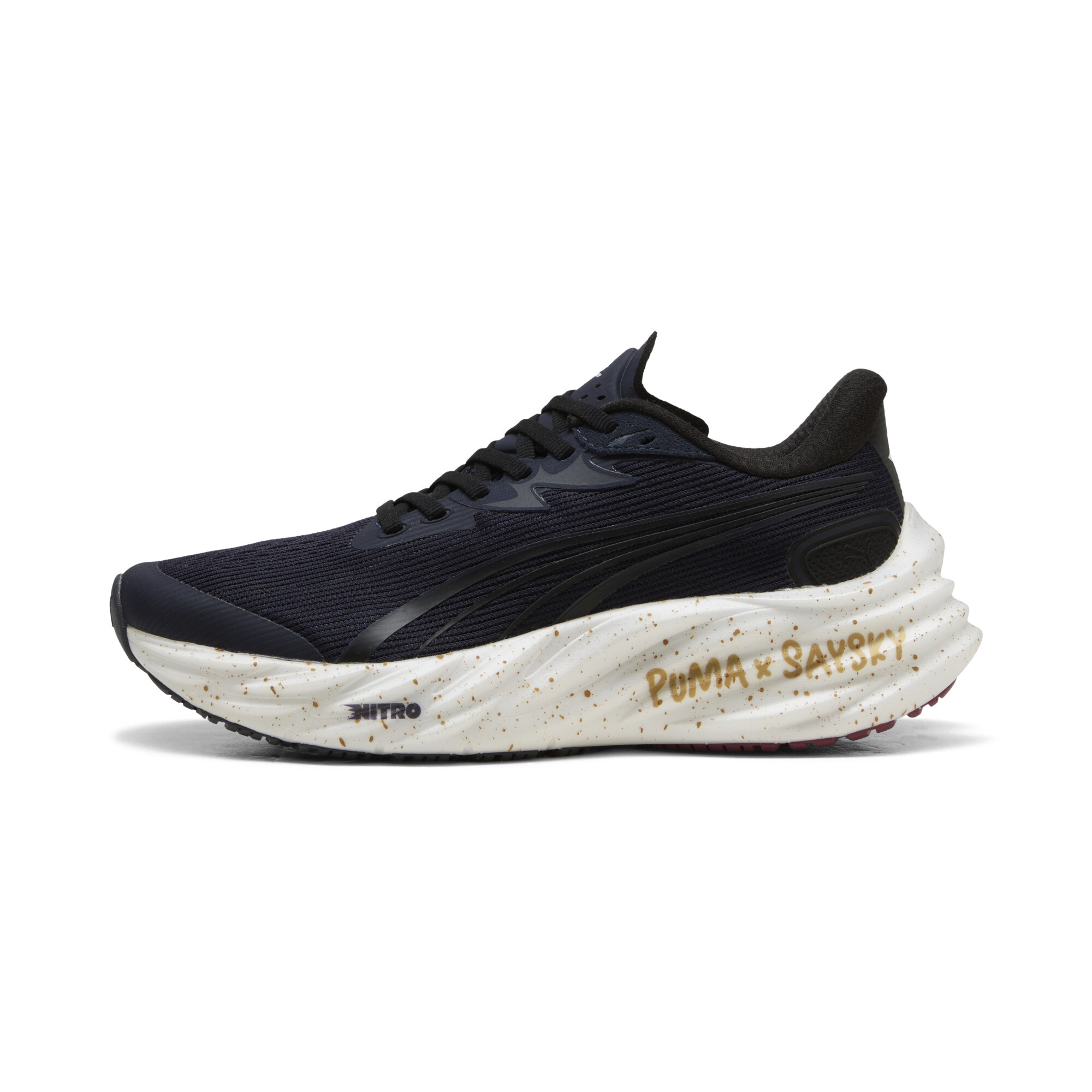 PUMA x SAYSKY Velocity 4 hardloopschoenen voor Heren, Grijs/Rood, Maat 42