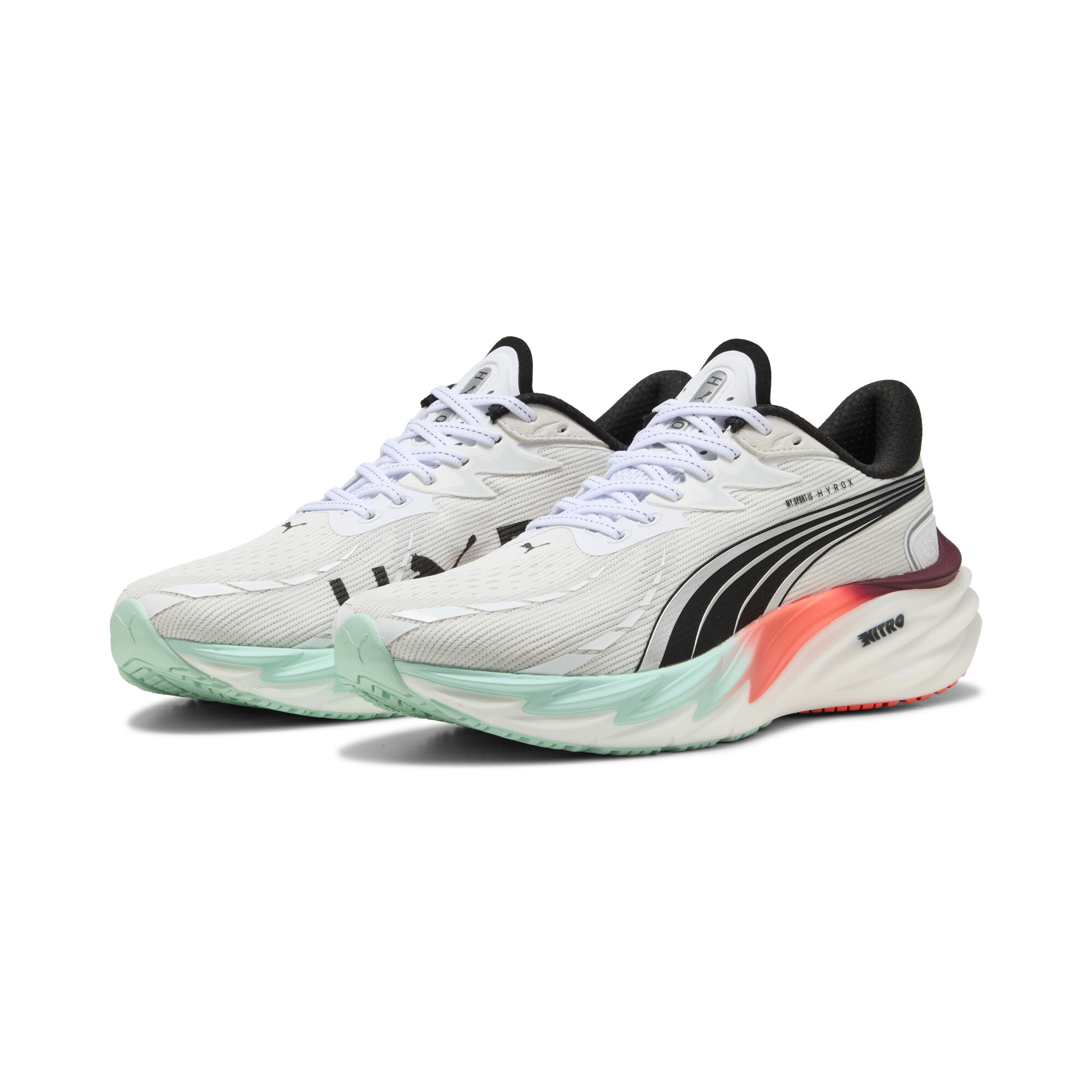 PUMA x HYROX Velocity NITROâ¢ 4 hardloopschoenen voor Heren, Rood/Wit, Maat 42 thumbnail 6