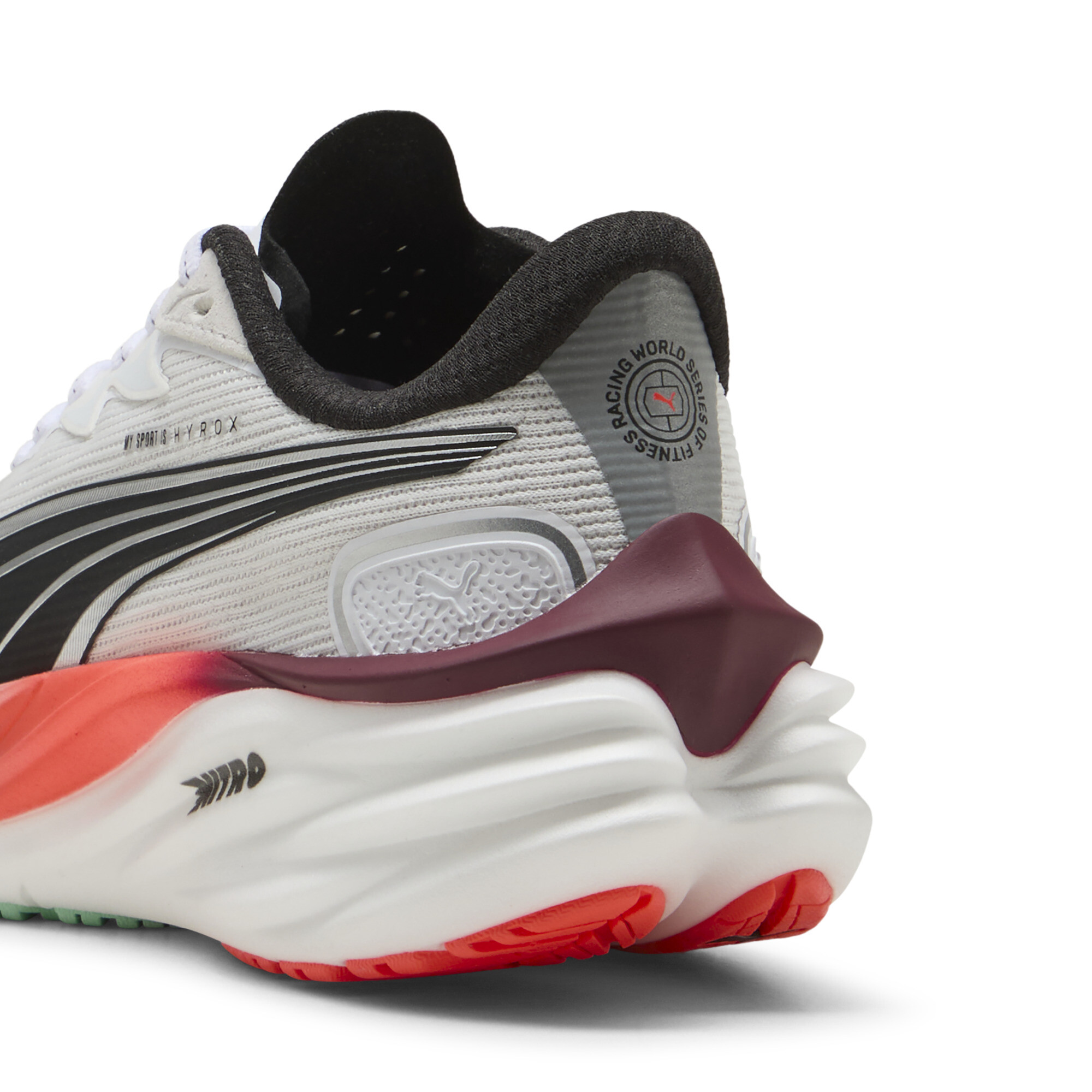 PUMA x HYROX Velocity NITROâ¢ 4 hardloopschoenen voor Dames, Rood/Wit, Maat 36 thumbnail 5