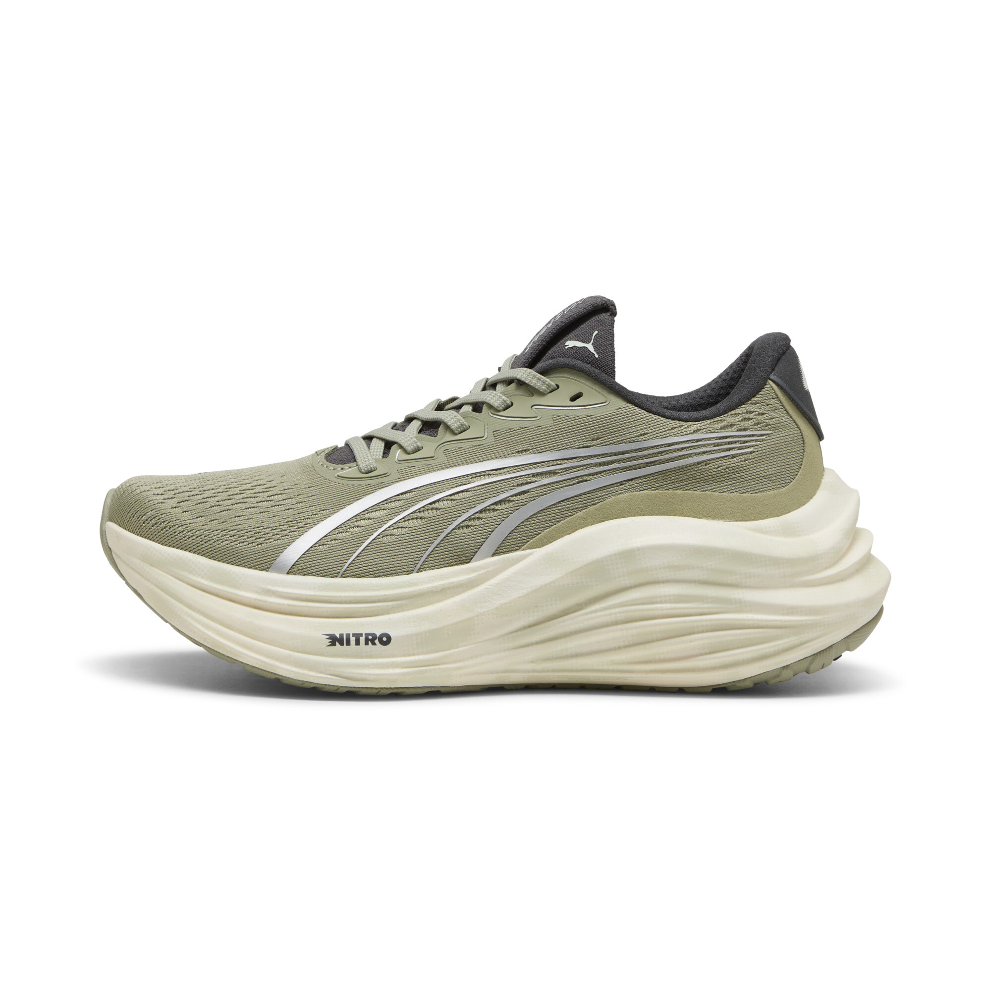 PUMA MagMax NITRO™ Terrains Laufschuhe Damen, Sport, Lux Army/Warm Weiß/Dusky Grau, 36