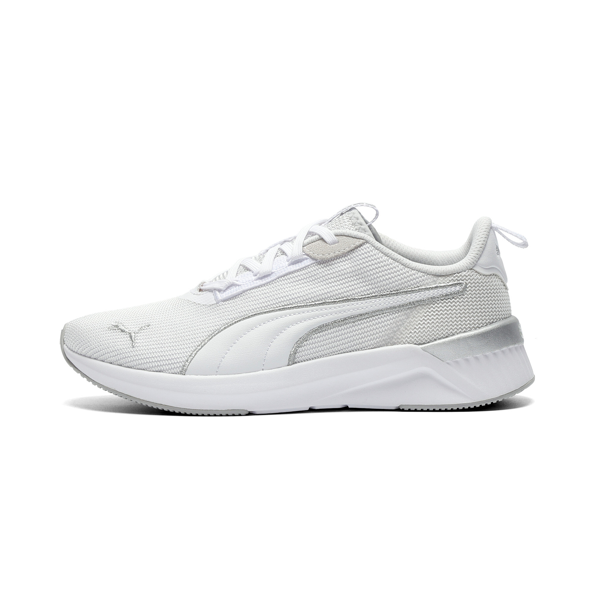 PUMA Softride Harli Metallic Sneakers Women in White/Silver/Cool Light Grey - 311955_03