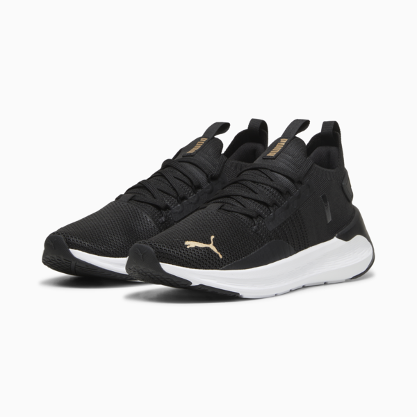 Zapatillas Softride Symmetry Fuzion para mujer., PUMA Black-PUMA Gold, large-ARG