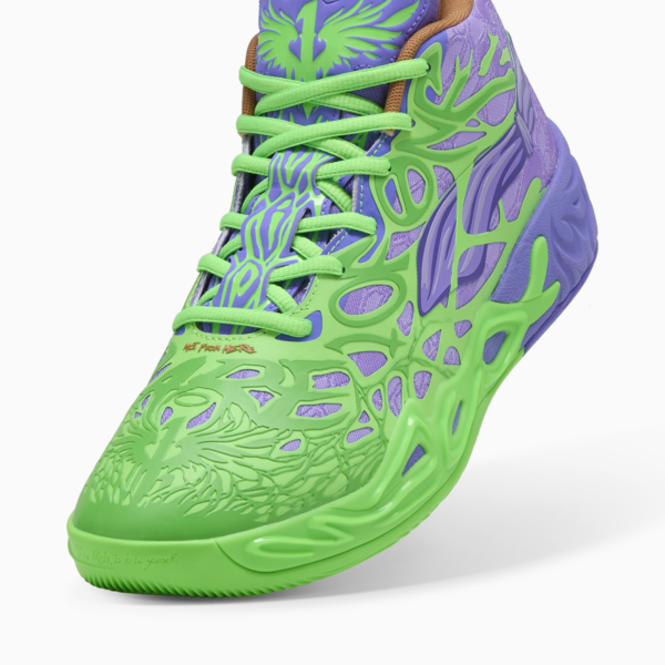 Tenis PUMA x TORTUGAS NINJA Suede XL, Fluro Green Pes-PUMA Red-Dark Amethyst, large-MEX