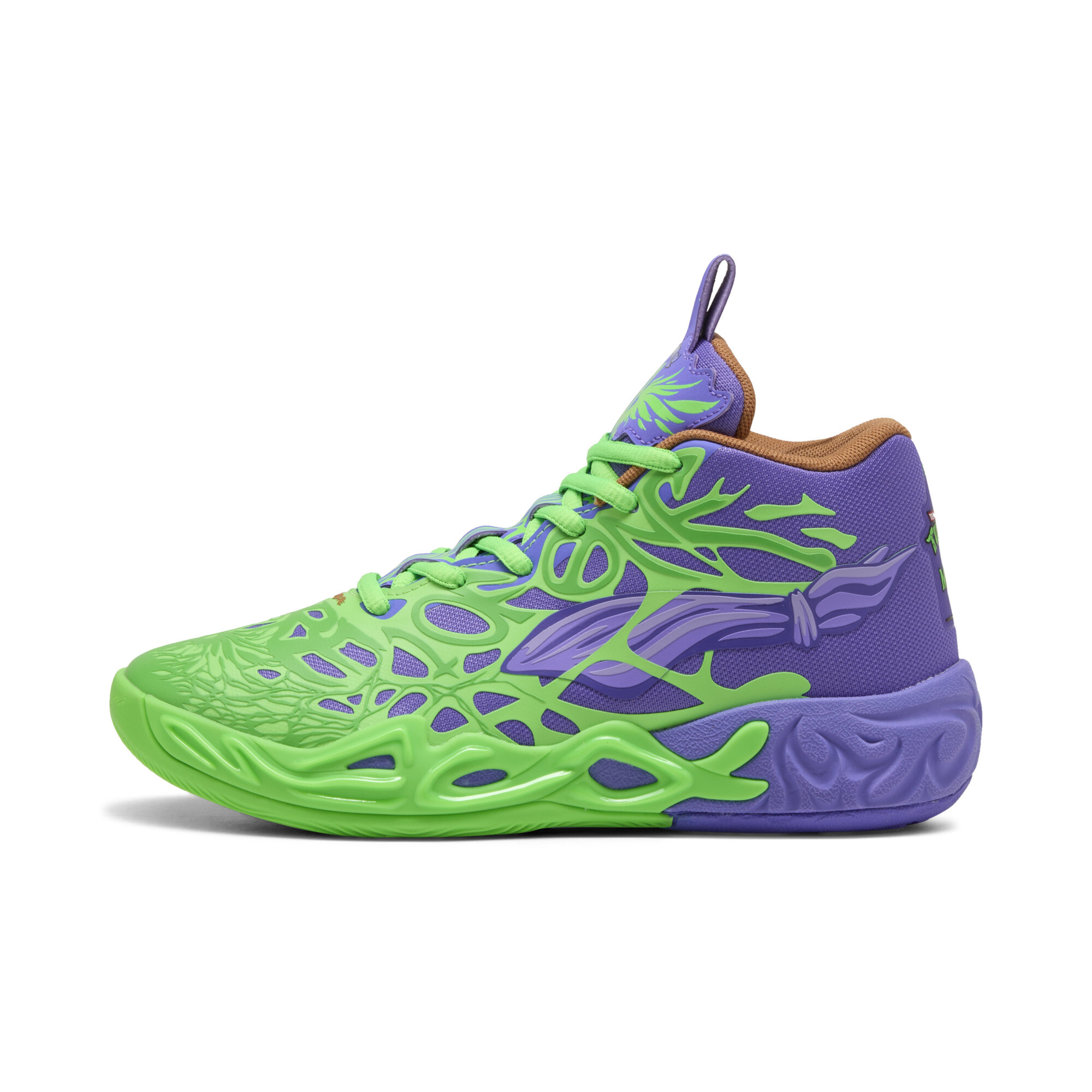 Puma HOOPS x TMNT MB.04 RD Basketballschuhe Teenager Für Für Kinder | Mit Colorful | Green Pes/Red/Dark Amethyst | Größe...