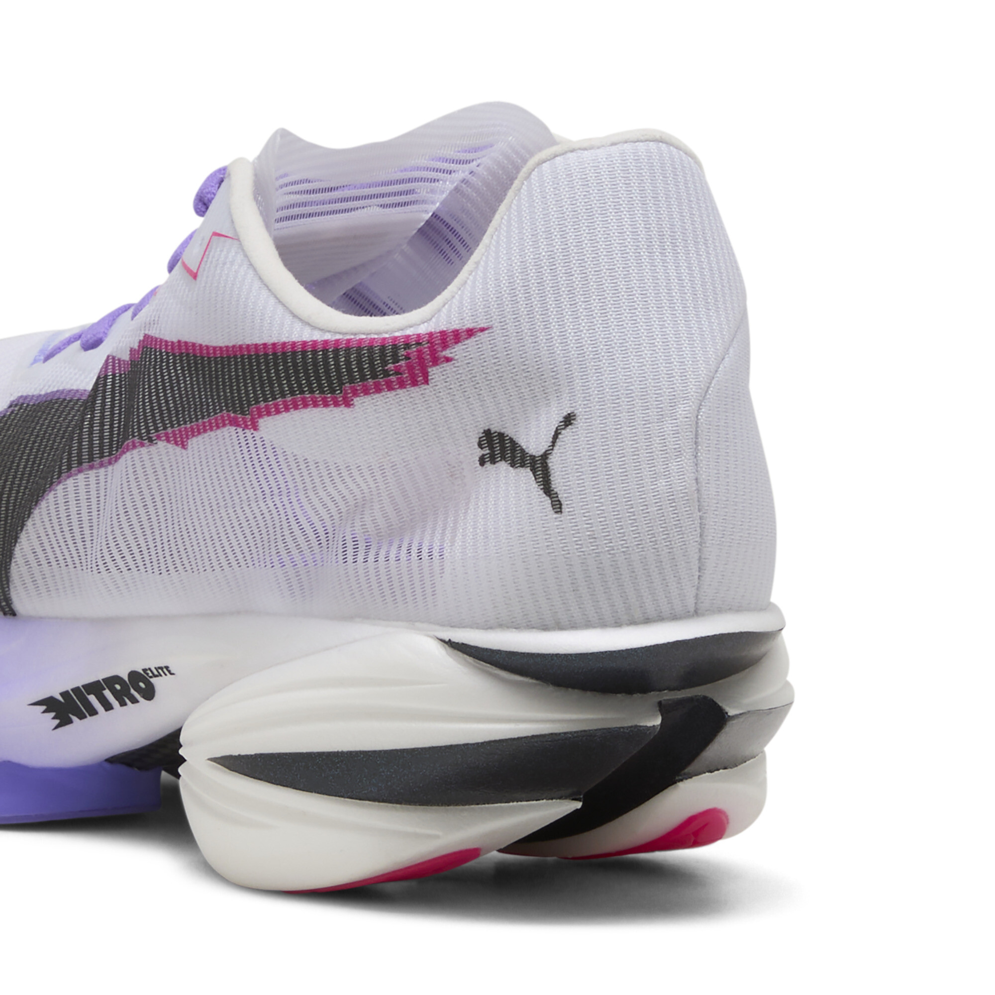 PUMA FAST-R3 DIGITOKYO hardloopschoenen voor Dames, Zwart/Wit, Maat 40 thumbnail 5