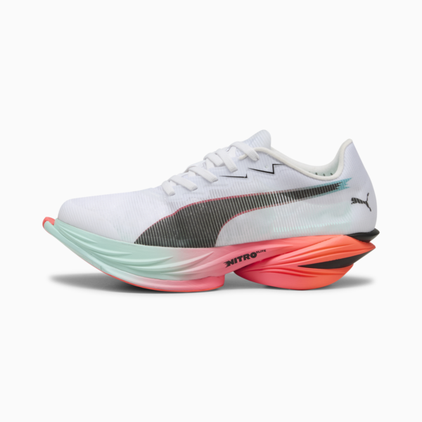 Tenis de running FAST-R NITRO™ Elite 3 para mujer, PUMA White-Glowing Red-Mint Melt, large-MEX