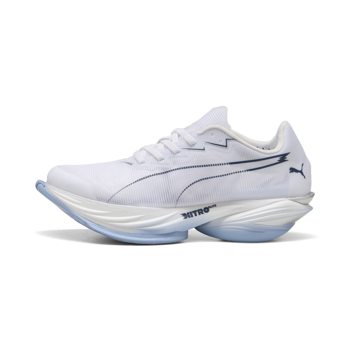 FAST-R NITRO™ Elite 3 Running Shoes Women in White/Chambray Blue by PUMA, UK 6