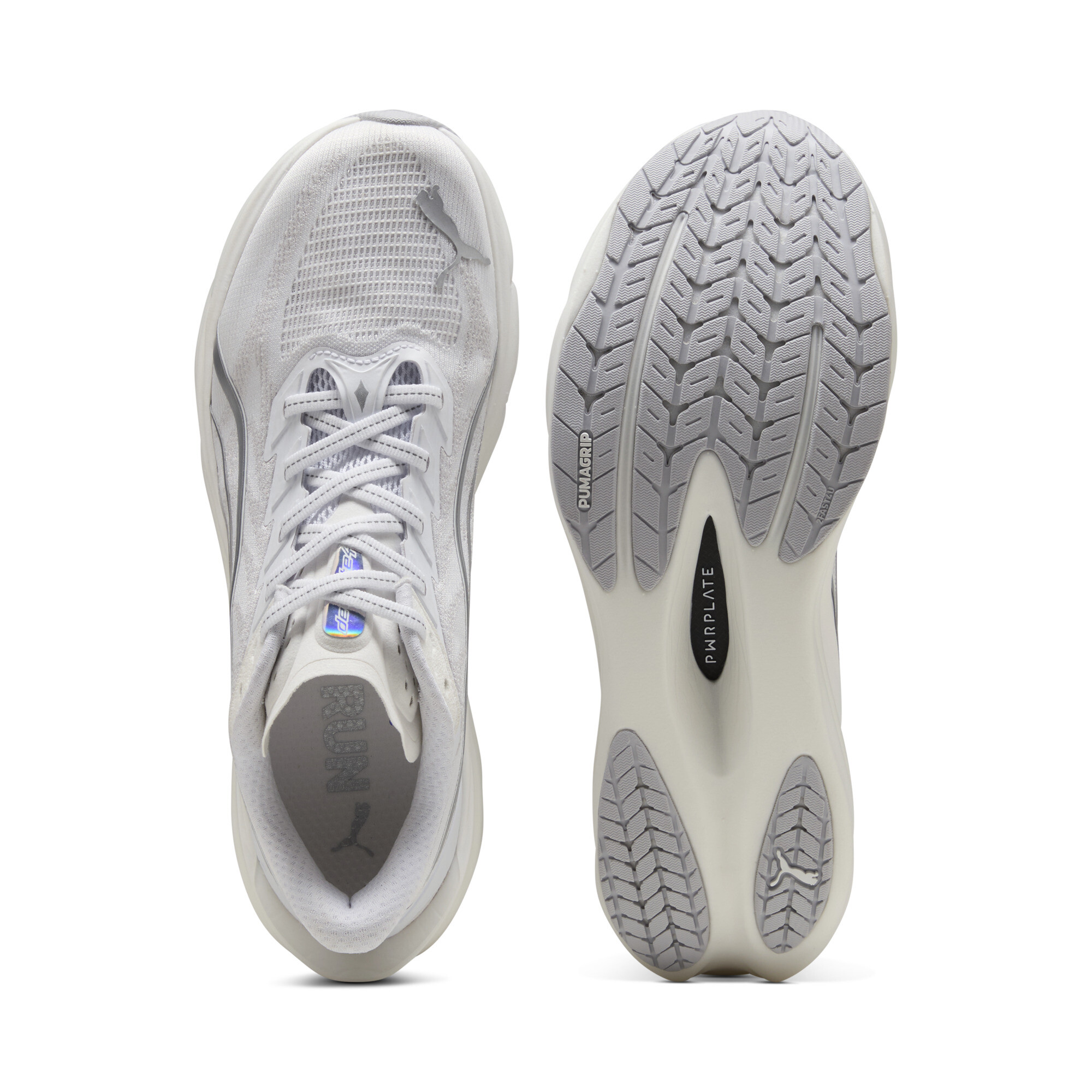 PUMA Deviate NITRO™ 4 hardloopschoenen voor Heren, Grijs/Wit, Maat 45 thumbnail 4