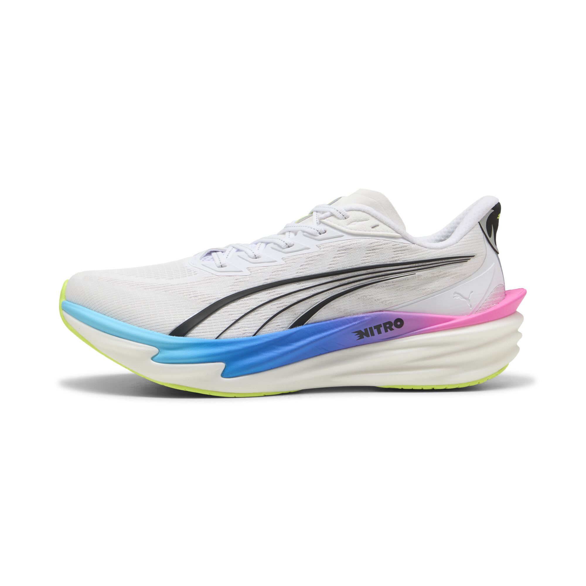 PUMA Deviate NITRO™ 4 Men's Road Running Shoes in White, Size 11.5