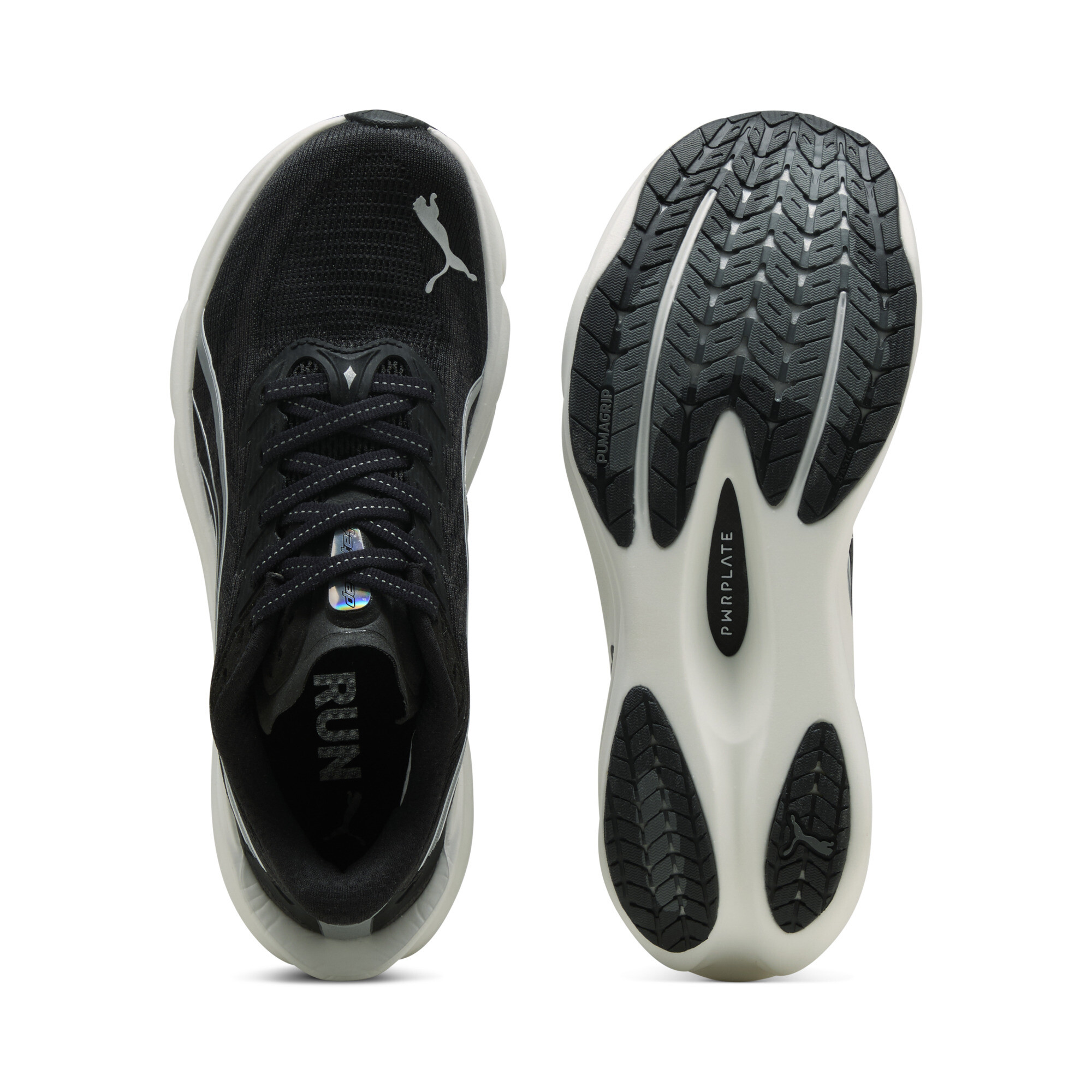 PUMA Deviate NITRO™ 4 hardloopschoenen voor Dames, Zwart/Wit/Zilver, Maat 42 thumbnail 4