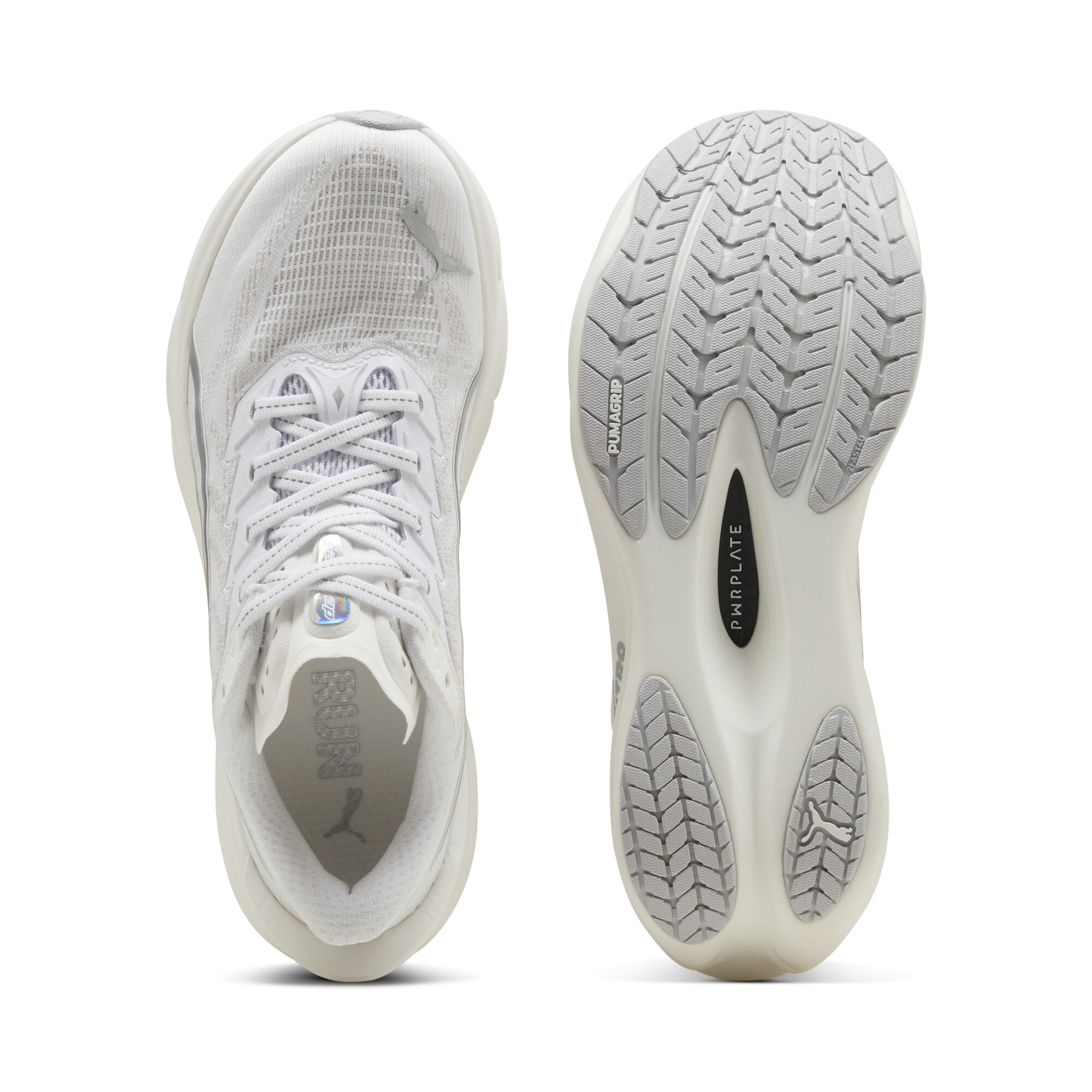 PUMA Deviate NITRO™ 4 hardloopschoenen voor Dames, Grijs/Wit, Maat 35,5 thumbnail 4
