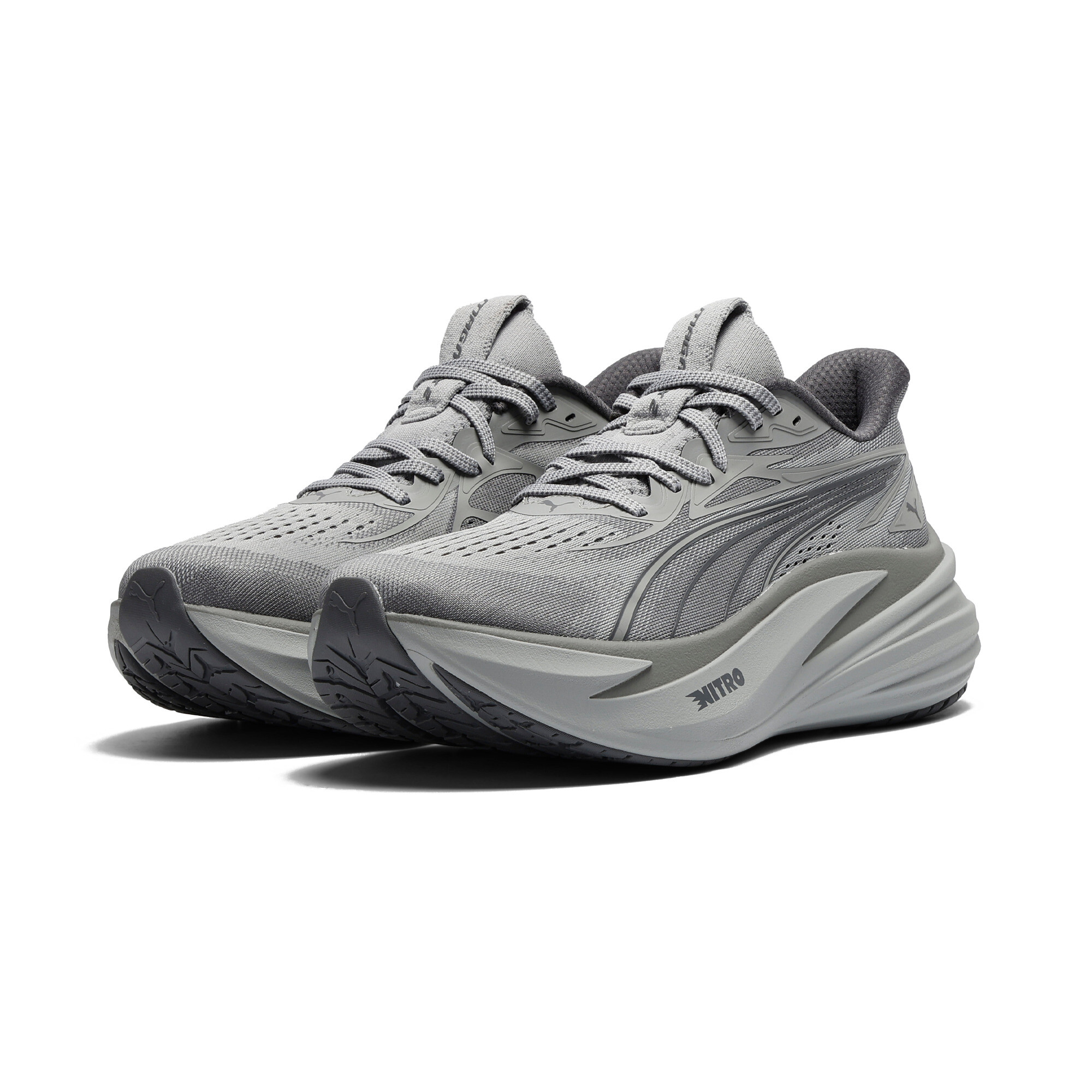 PUMA MagMax NITROâ¢ 2 hardloopschoenen voor Heren, Grijs, Maat 44,5 thumbnail 6